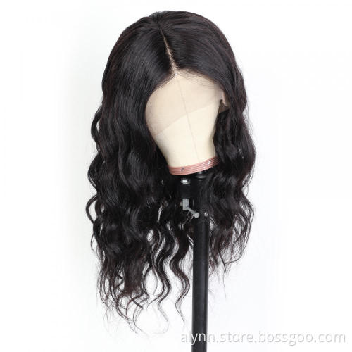 Transparent Body Wave Wig 13x4 Lace Front Wig Long Black Human Hair Wigs